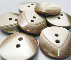 2-Hole Fancy Coat Buttons, 100pcs
