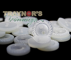 2-Hole Milled Edge Button, 100pcs