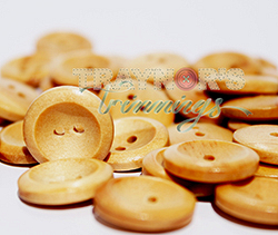 2-Hole Wooden Buttons, 100pcs