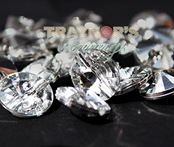 Round Crystal Shank, 25pcs