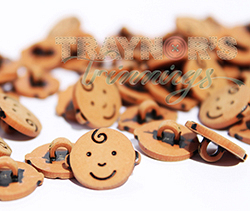 Baby's Face Novelty Button, 50pcs