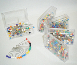 Colour Head Pins, 36 box