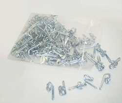 Zink Curtain Hooks, 100pcs