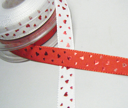 Love Heart Satin Ribbon, 20m