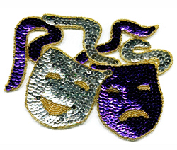 Mascquerade Mask Sequin Motif