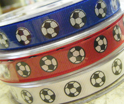 Football Grosgrain Ribbon, 20m