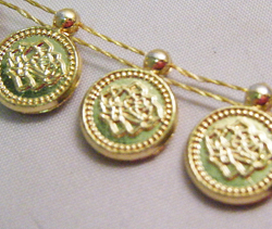 Small Coin Strung Beads, 10m