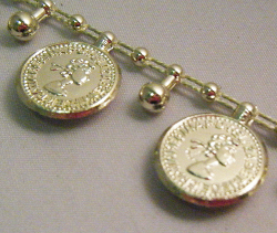 Large Coin Strung Beads, 10m