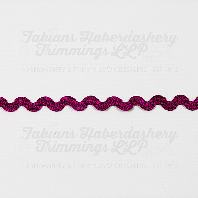 10mm Burgandy Ric Rac, 30m