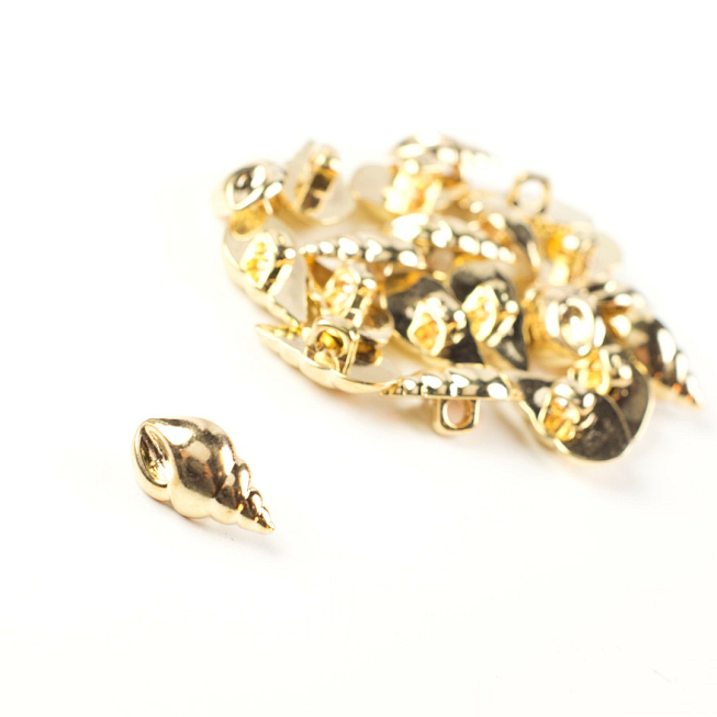 22L Gold Shell Button, 100pcs