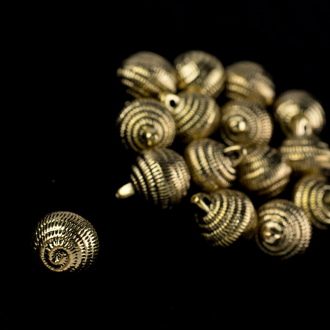 28L Gold Ball Button, 25pcs