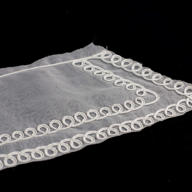 Embroidery Organza Collar 02