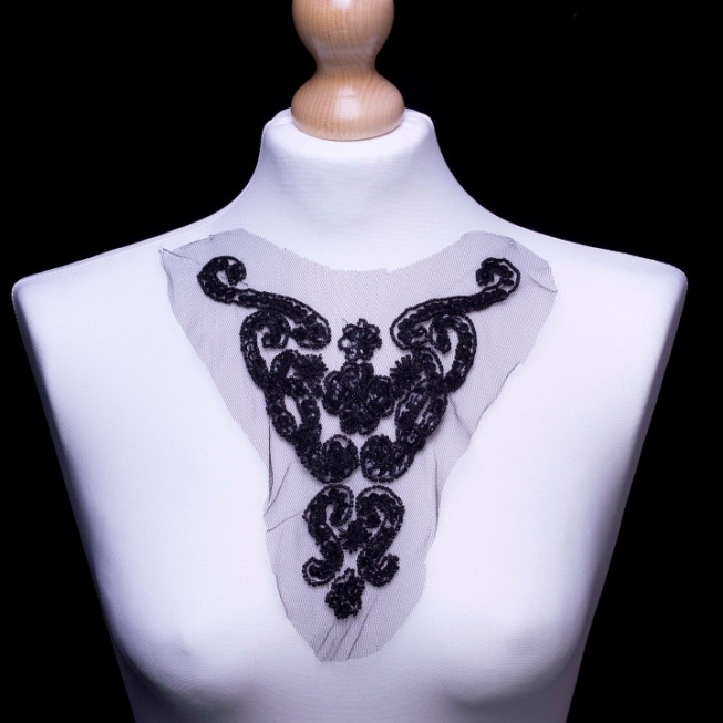 Black Sequin Applique