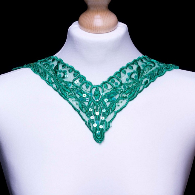 Green 'V' Neckline