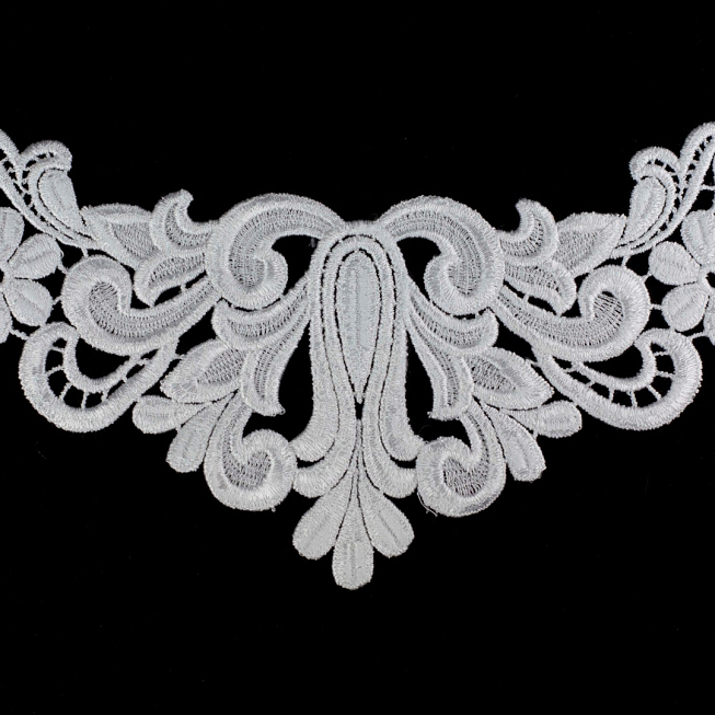 White Guipure Applique