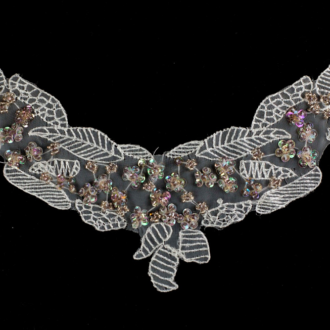 White Organza Applique