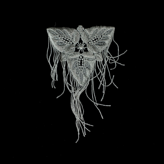 Ivory Fringe Applique, 10pcs