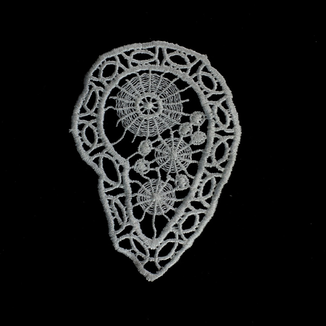 White Guipure Applique 06