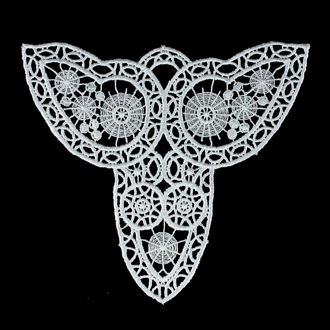 White Guipure Applique 07