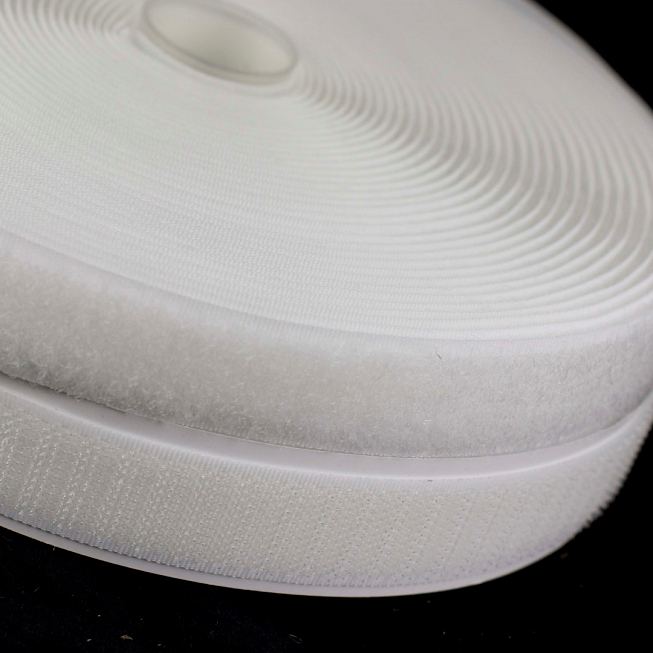 White Stick & Sew Velcro, 10m