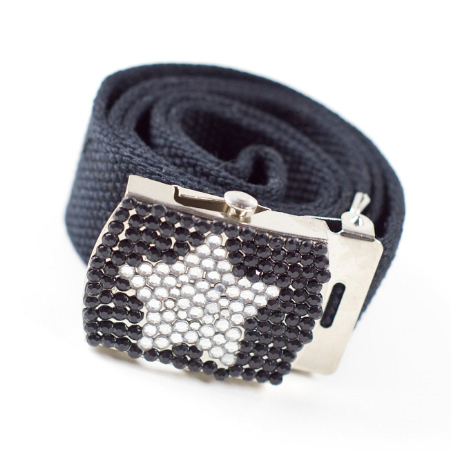 Child Diamante Webbing Belt