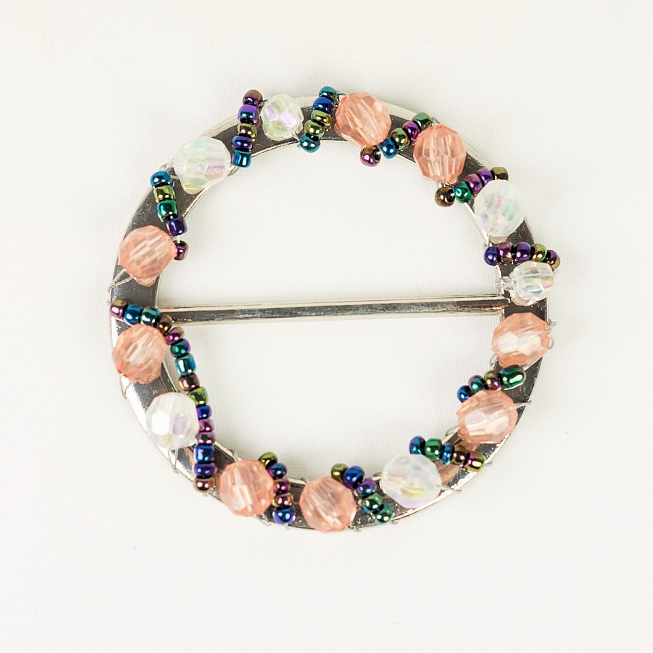 45mm Round Beaded Slider Buckle