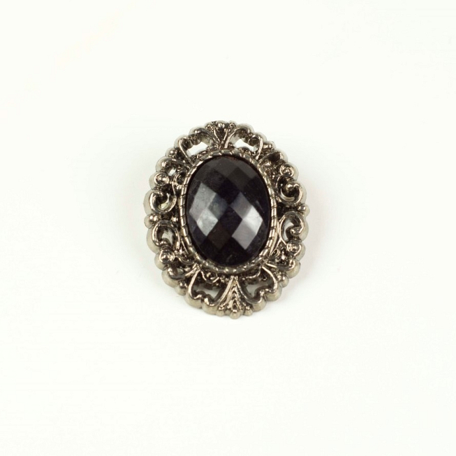 Black Jewel Brooch, 10pcs