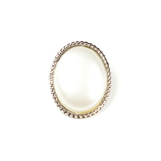 Pearl Brooch (Silver), 10pcs
