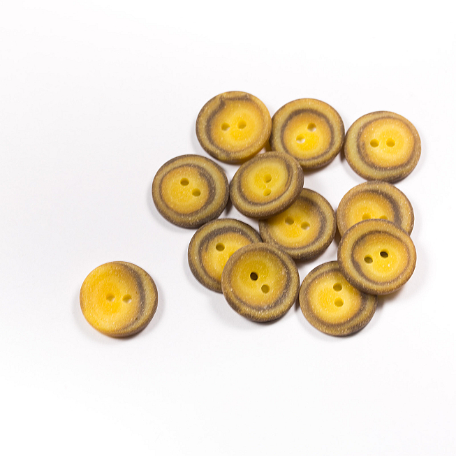 28L Brown Faux Stone Button, 100pcs