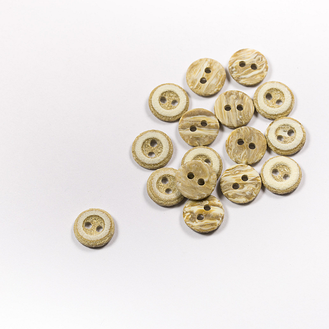 20L Grey Faux Stone Buttons, 100pcs