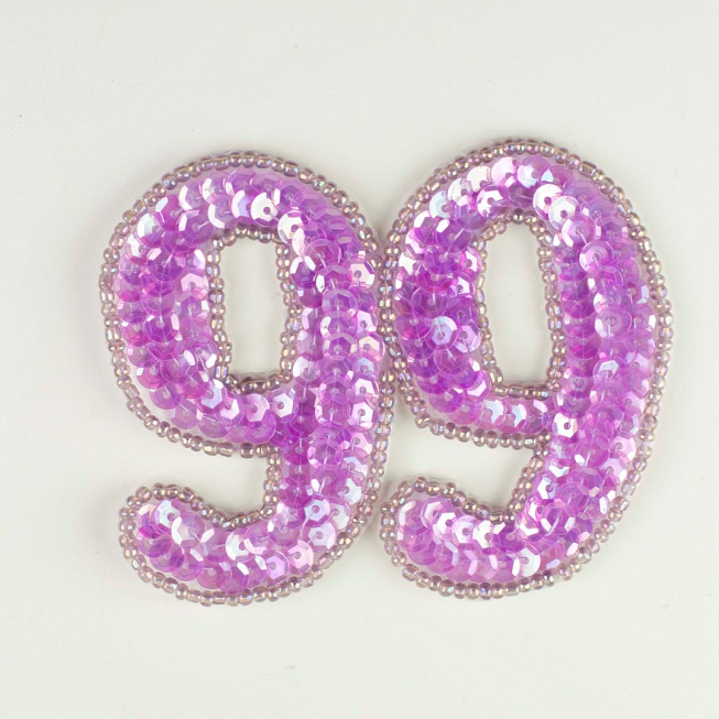 '99' Sequin Patch, 12pcs