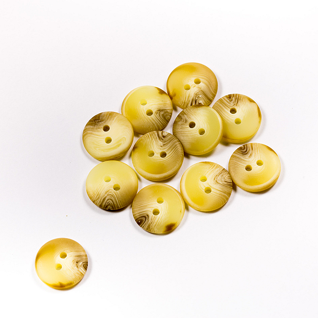 28L Light Beige Faux Horn Jacket Buttons, 100pcs