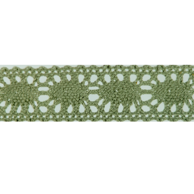 25mm Khaki Cluny Lace, 182m