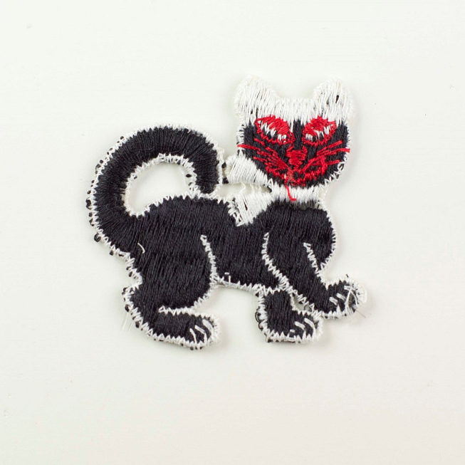 Black Cat Patch, 5pcs