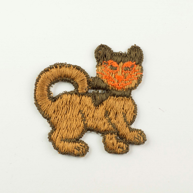 Brown Cat Patch, 5pcs