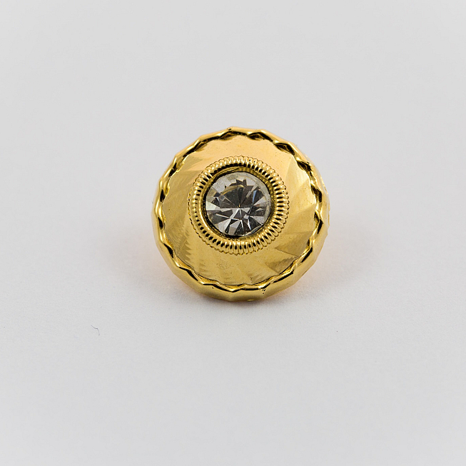 40L Gold Shine Diamante Button