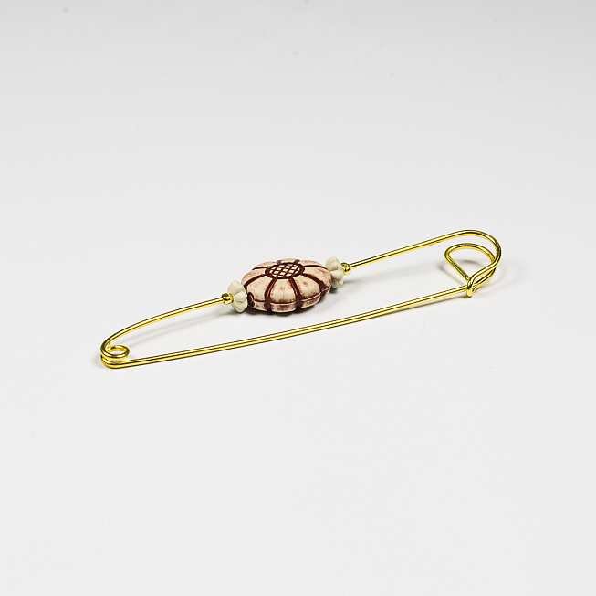 Safety Pin Brooch 806, 10pcs