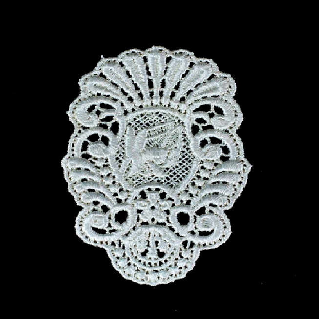 White Lace Applique 044