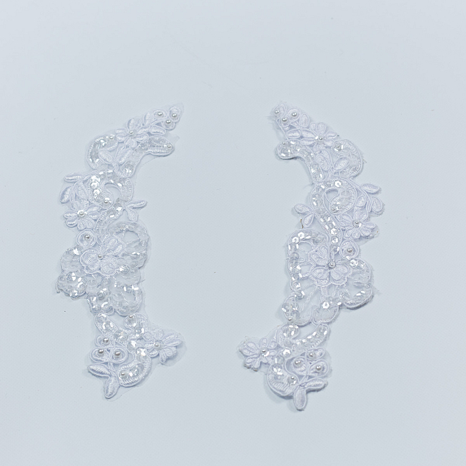 White Bridal Applique 02