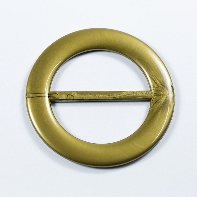 50mm Round Gold Slider Buckle