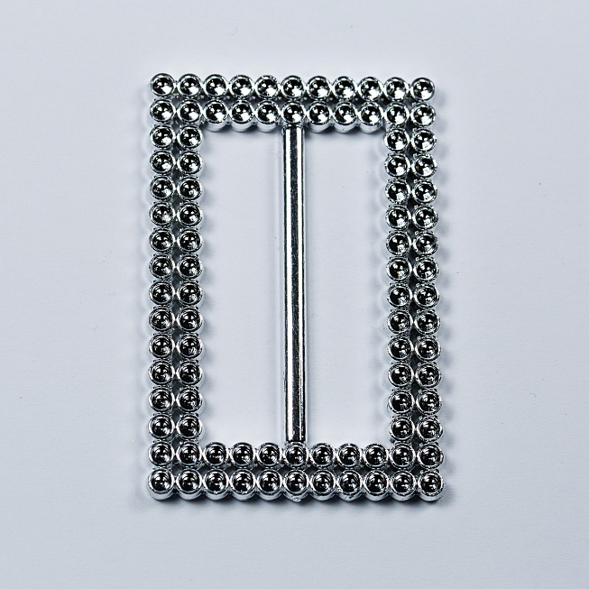 Imitation Rectangle Diamante Slider Buckle