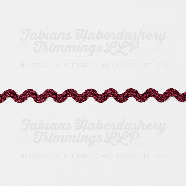 10mm Wine Ric Rac, 30m