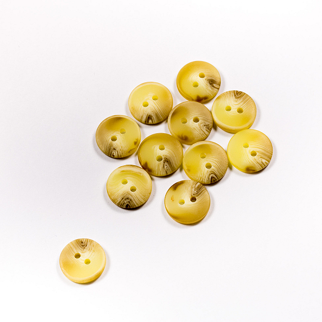 24L Light Beige Faux Horn Jacket Buttons, 100pcs