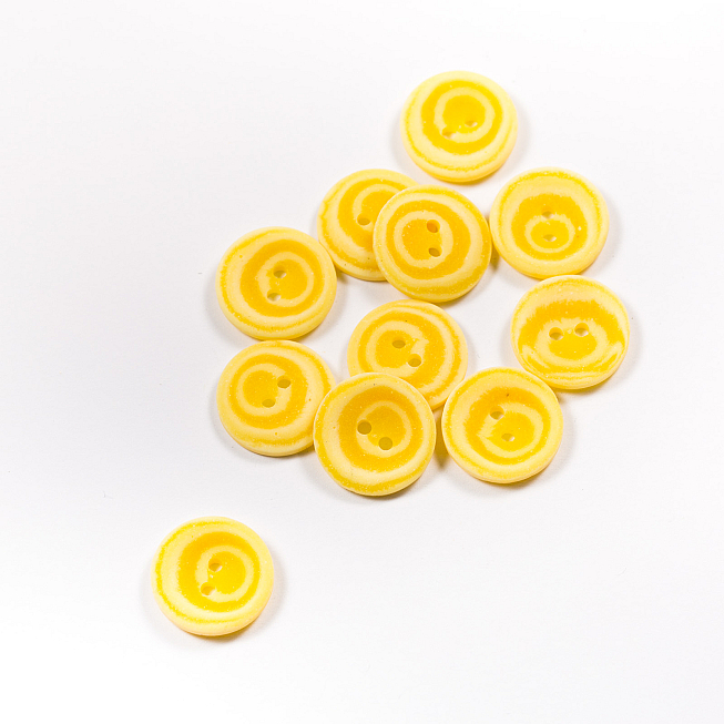 28L Cream Faux Stone Button, 100pcs