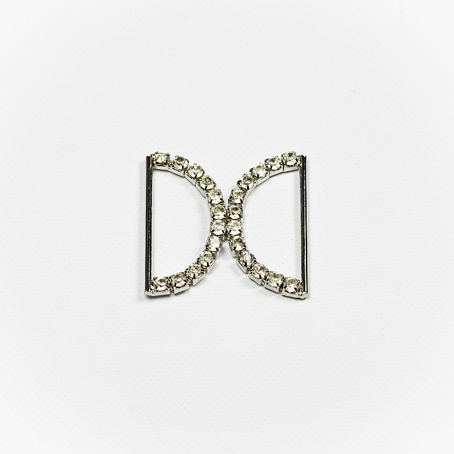 30mm Wedding Diamante Slider Buckle