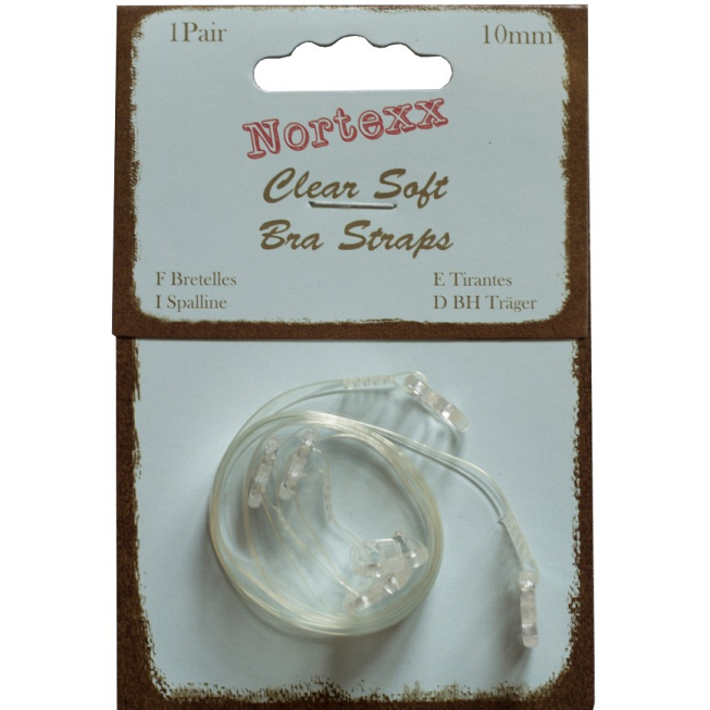 Clear Bra Straps, 5 Pairs