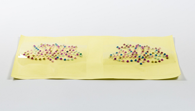 2 x Butterfly Designs Multi Colour Studs