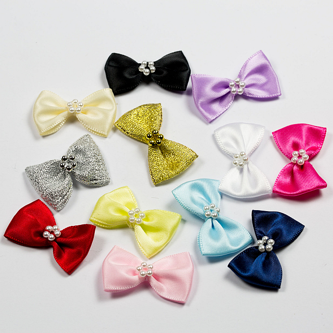 Pearl Bows, 100pcs