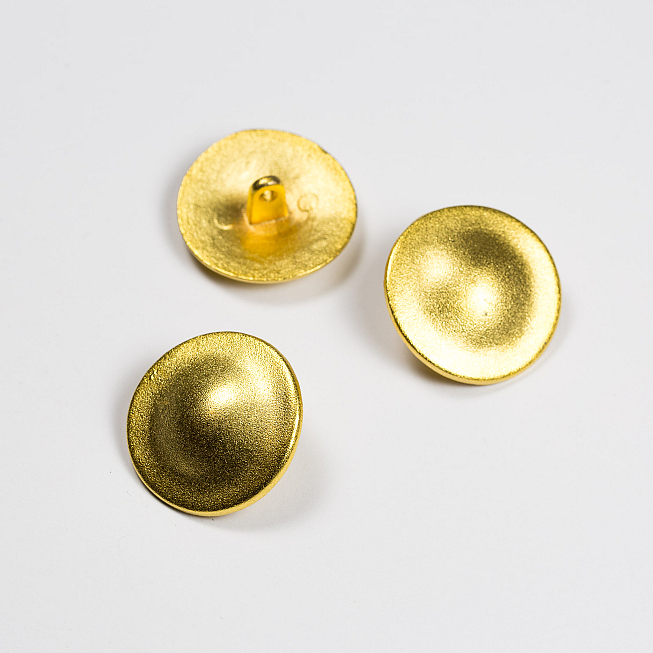 42L Curved Gold Button, 25pcs