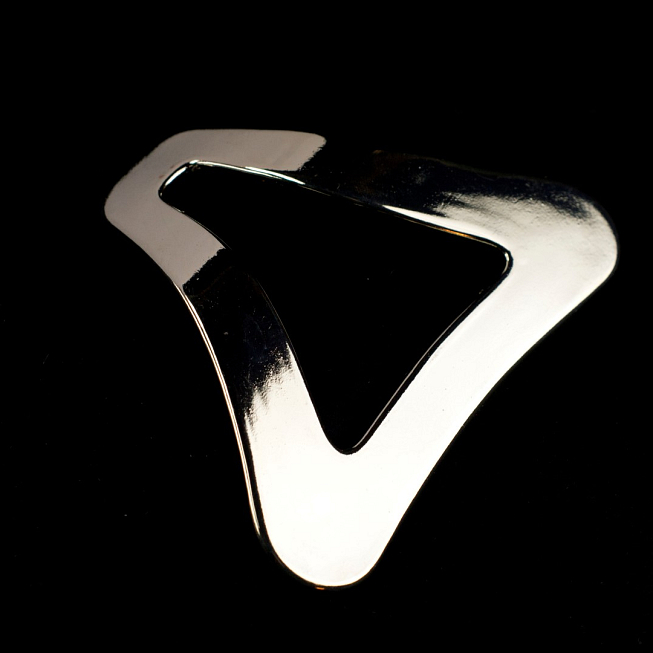 11cm Silver Triangle Ring Buckle